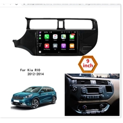 Mặt Dưỡng Kia Rio 2010-2014 9 Inch Có Jack Nguồn Zin