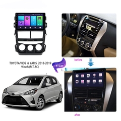 Mặt dưỡng Toyota Vios 2019 số sàn (9 inch)