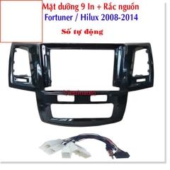 Mặt Dưỡng DVD Android 9 Inch cho Toyota Fortuner, Hilux 2005-2009