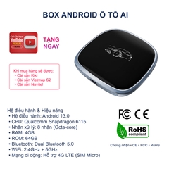 Box Android Ô Tô AI Android 13 | 4GB/64GB 4G LTE