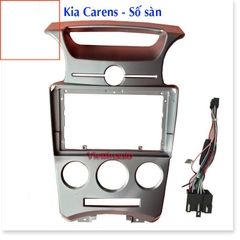 Bộ Mặt Dưỡng Màn Hình 9 Inch Kia Carens 2007-2011 số sàn , điều hòa cơ  Kèm Rắc Nguồn Zin