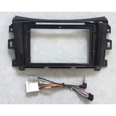 Mặt dưỡng Nissan Navara 13- 21 lắp màn hình android 9 inch và 10 inch phiên bản dây không canbus và dây có canbus