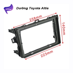 Mặt dưỡng màn hình Toyota Altis 2008-2013 9 inch