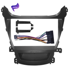 Mặt dưỡng Huyndai Elantra 2010 - 2015 (9 inch) lắp màn hình android ô tô kem jack nguồn