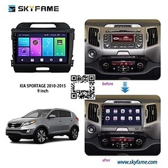Mặt dưỡng Kia Sportage 2010 - 2015  lắp màn hình dvd android 9 inch