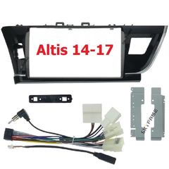 Mặt Dưỡng Lắp Màn Hình Android 10 inch Xe Toyota Altis 2014-2017 Kèm Giắc Nguồn