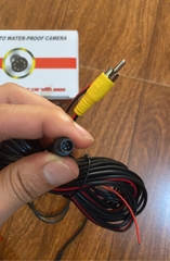 Camera lùi ô tô mạ crom - 4 mắt LED. Chống nước chống va đập tốt - có vạch chia