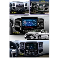 Mặt Dưỡng DVD Android 9 Inch cho Toyota Fortuner, Hilux 2005-2009
