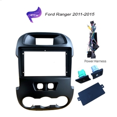 Mặt dưỡng Ford Ranger 2012-2015 bản mặt dài lắp màn hình dvd android 9 inch