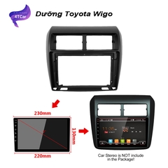Mặt Dưỡng Xe Toyota Wigo 2012 - 2019 Kích Thước 9 Inch