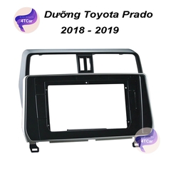 Mặt Dưỡng Lắp DVD Android Cho Xe Toyota Prado 2017-2021 (10 Inch) Có CANBUS và Jack Nguồn Zin