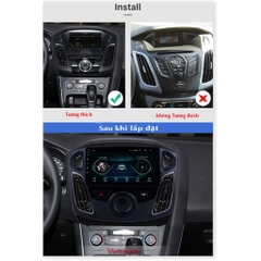 Mặt dưỡng Ford Focus 2012-2018 ít nút  (9 inch)