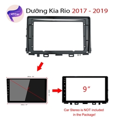 Mặt dưỡng ô tô Kia Rio 2018 - 2020 kích thước 9 inch