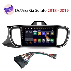 Mặt dưỡng Kia Soluto 2018-2023 lắp màn hình dvd android 9 inch