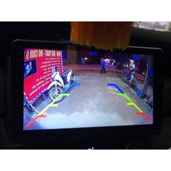 Camera lùi ô tô mạ crom - 4 mắt LED. Chống nước chống va đập tốt - có vạch chia