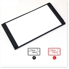 Mặt dưỡng lắp màn hình 7 Inc dòng xe Toyota kích thước ngoài 200 x 100m
