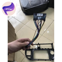 Mặt Dưỡng Ô Tô Kia Rio 2015-2017 9 Inch Kèm Jack Nguồn