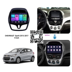 MẶT DƯỠNG CHEVROLET MATIZ/SPARK/BEAT 2015-2017 (9 INCH)