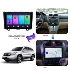 Mặt dưỡng lắp màn android HONDA CRV 2007 - 2011 lắp màn hình android 9 inch