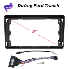 Mặt dưỡng lắp màn hình 9 In Ford Transit Kèm rắc nguồn Zin