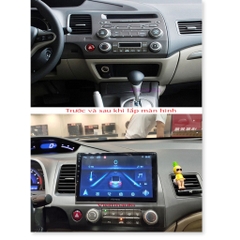 Mặt dưỡng Honda Civic 2006-2011  (10 inch)