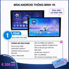 Màn hình Android thông minh 1K – QLED 9.2 inch | RAM 3GB | Android 13