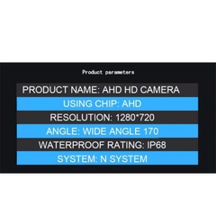 Camera lùi AHD độ phân giải 1280*720 chuẩn ahd 1080p có hồng ngoại nhìn ban đêm nét dành cho màn android