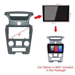 Mặt dưỡng Kia Carens 2007-2011 điều hòa tự động  (9 inch)
