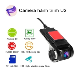 Camera Hành Trình ô tô dành cho màn android  1080 có ADAS, GPS, Lưu Tốc Độ U2