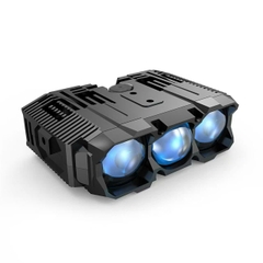 Bi LED Trợ Sáng Ẩn 3 Bóng 100W – Đèn Trợ Sáng Ô Tô 2 Màu Trắng/Vàng, 12V/24V, Lắp Âm Cản