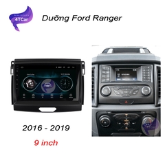 Mặt dưỡng Ford Ranger , everest  2016-2018 , 19-20 , 21-22  lắp dvd android  (9 inch)