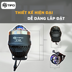 Bi Gầm LED TIFO T8 Kích Thước 3 Inch Chống Nước