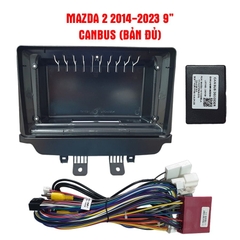 Mặt dưỡng Mazda 2 2014 - 2023 lắp màn hình dvd android 9 inch