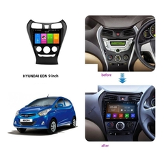 Mặt dưỡng màn hình Hyundai Eon 2009 – 2012 lắp màn hình dvd android 9 inch