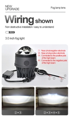 Đèn Sương Mù RS3-3.0 Inch – Công Nghệ Laser LED Kép Cao Cấp