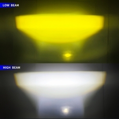 Đèn Pha LED 3 Mắt HYML U22 120W – Đèn Trợ Sáng Vàng Trắng 2 Chế Độ Cao Cấp Cho Ô Tô &amp; Mô Tô