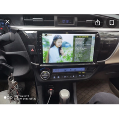 Mặt Dưỡng Lắp Màn Hình Android 10 inch Xe Toyota Altis 2014-2017 Kèm Giắc Nguồn