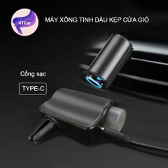 Máy Xông Tinh Dầu Trực Tiếp (Không Dùng Nước) Cho Ô tô, Xe Hơi kẹp khe cửa gió điều hòa 💥Sạc Pin💥