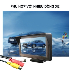 Màn taplo xe tải 4.3 inch xem camera lùi xe -Màn Hình TFT LCD 4.3 Inch PAL/NTSC Cho Xe Hơi