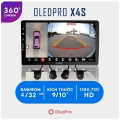 Màn Hình DVD Android Ô Tô Oledpro X4S Kèm Camera 360