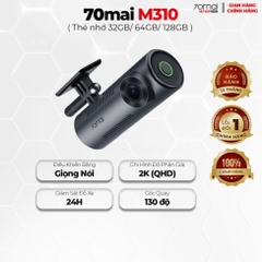 Camera Hành Trình 70mai M310 Phiên Bản Quốc Tế, Ghi Hình 2K QHD Ra Lệnh Giọng Nói