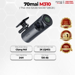 Camera hành trình 70mai M310 ghi hình 2K QHD sắc nét, giám sát đỗ xe 24H, điều khiển bằng giọng nói