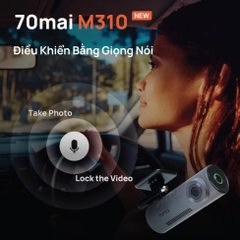 Camera hành trình 70mai M310 ghi hình 2K QHD sắc nét, giám sát đỗ xe 24H, điều khiển bằng giọng nói
