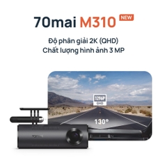 Camera hành trình 70mai M310 ghi hình 2K QHD sắc nét, giám sát đỗ xe 24H, điều khiển bằng giọng nói