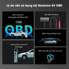 70mai OBD-II Hardwire Kit kích hoạt chế độ trông xe 24h an toàn cho camera hành trình 70mai