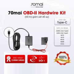 70mai OBD-II Hardwire Kit kích hoạt chế độ trông xe 24h an toàn cho camera hành trình 70mai