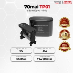 Máy bơm hơi tự động 70mai TP01 đa năng, thiết kế nhỏ gọn, bơm cực nhanh