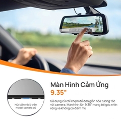 Camera hành trình gương 70mai S500 3K HDR, ghi hình 2 mắt trước sau siêu nét, giám sát đỗ xe 24h