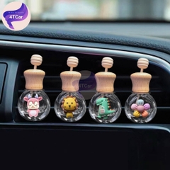 Lọ đựng nước hoa kẹp cửa gió điều hòa dễ thương trên xe Ô tô ( lọ rỗng )