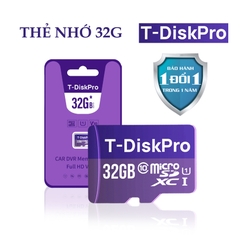 Thẻ nhớ 32G dành cho  camera hành trình ô tô T-DiskPro